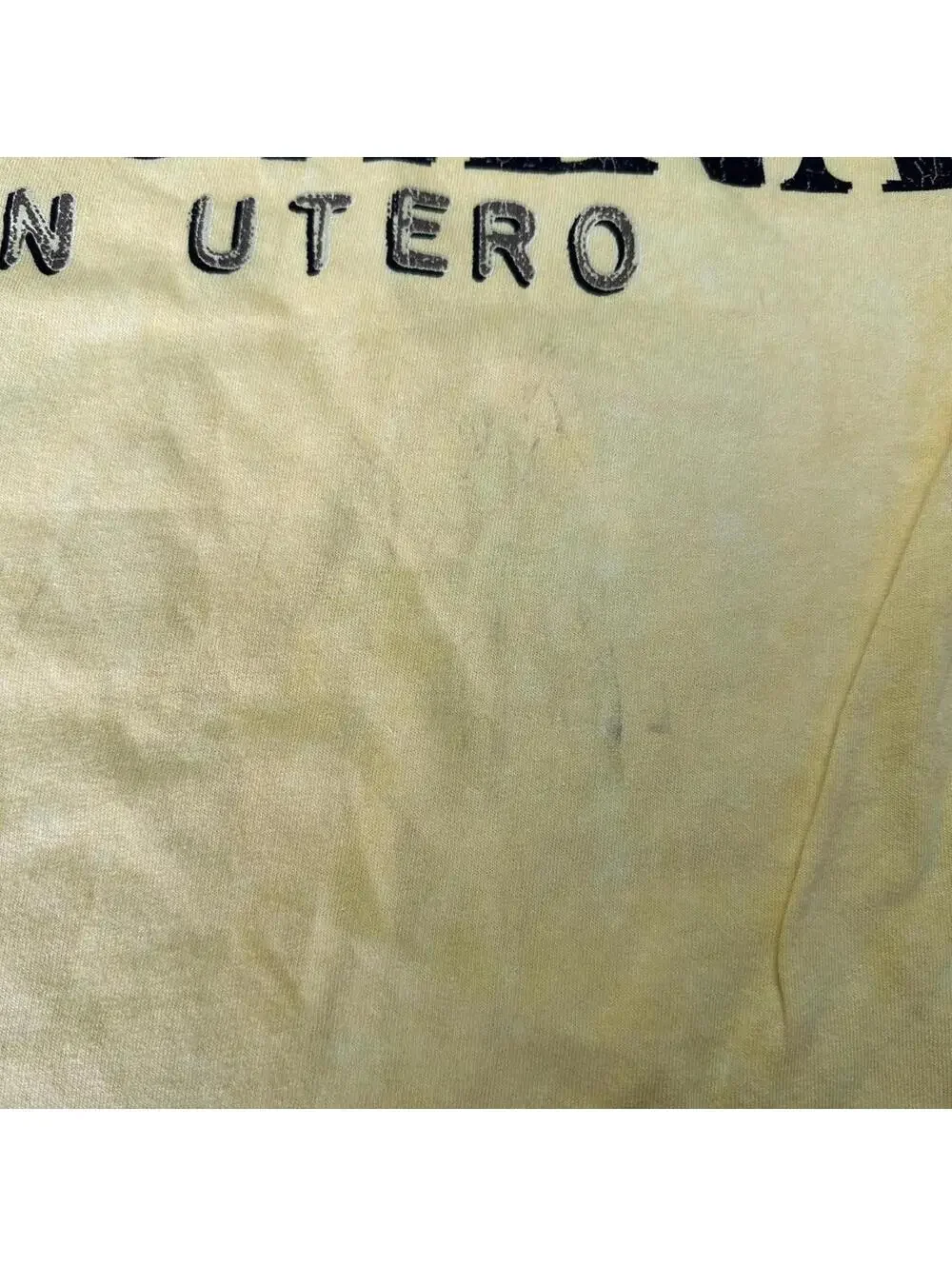 NIRVANA In Utero Yellow Angel Tee - Small